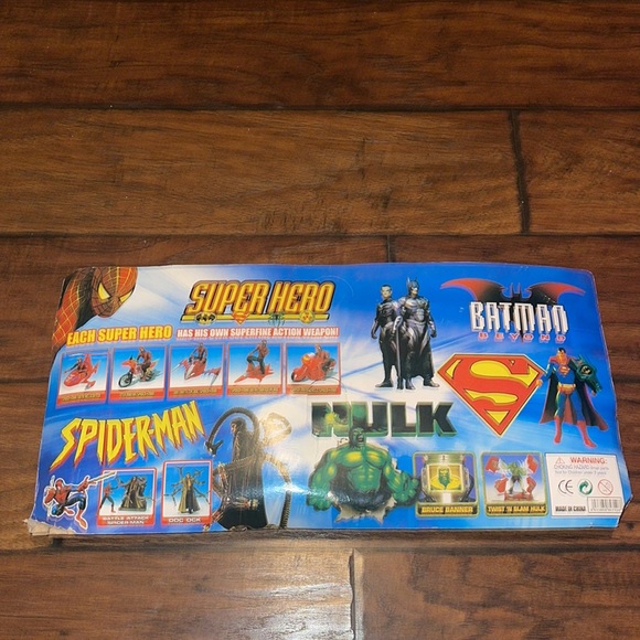 Vintage bootleg super hero Superman Batman figure figure one lot set - Picture 7 of 10